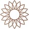 Ekena Millwork Daisy Wood Fretwork Pierced Ceiling Medallion, Wood (Paint Grade), 28"OD x 9 3/4"ID x 3/8"T CMWP28X28X0375DAMF - alternate 5